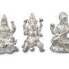 Ganesh Lakshmi Saraswati in puur zilver - Design I