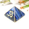 Natuurlijke Lapis Lazuli-piramide voor wijsheid