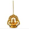 Opknoping GajaLaxmi Idol met Shreeyantra in messing