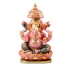Majestueuze Giant Ganesha Idol in Rozenkwarts
