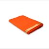 Oranje zijden Dhoti met sjaal